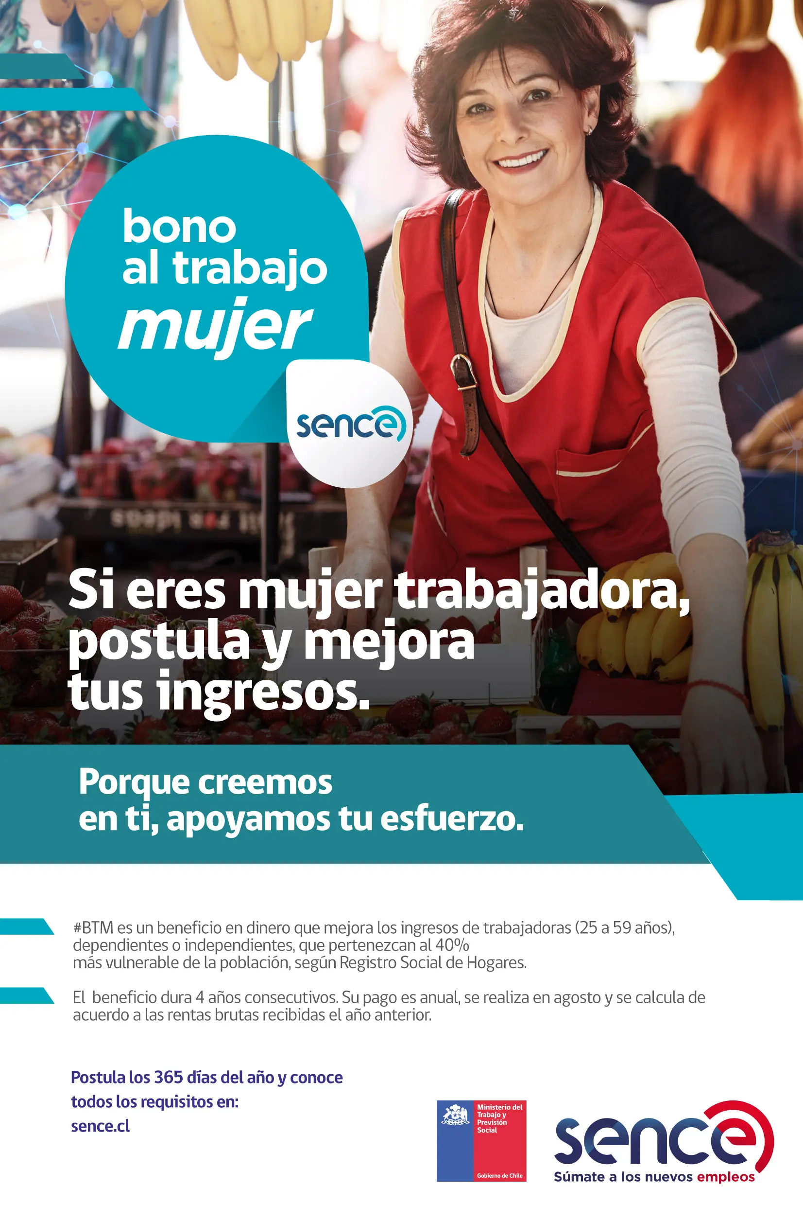 Bono Mujer Trabajadora: Todo lo que necesitas saber para cobrar el beneficio - Cómo cobrar el Bono Mujer trabajadora www sence cl bono trabajo de la mujer - Cómo cobrar el Bono Mujer trabajadora