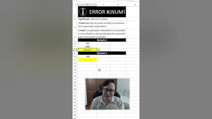 corregir error num en excel matriz inversa - Cómo corregir el error n a en Excel
