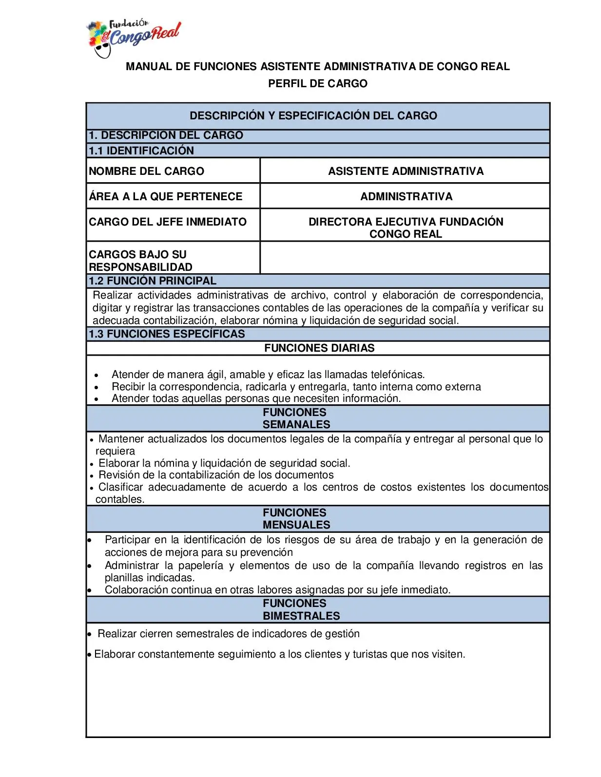 Descripción de Puesto: Asistente de Administración y Finanzas - Cómo describir el cargo de asistente administrativo descripcion de puesto de asistente de administracion y finanzas - Cómo describir el cargo de asistente administrativo