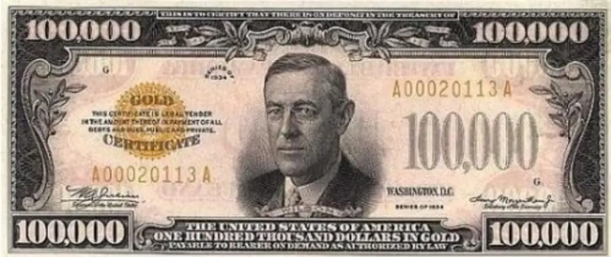 cual es el billete de dolar mas alto - Cómo es el billete de $1000