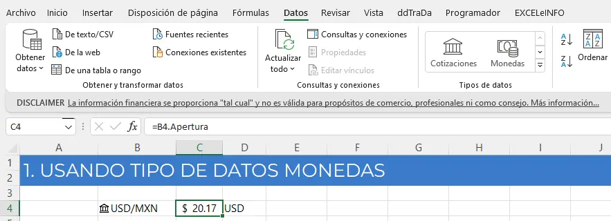 Cómo actualizar el precio del dólar en Excel: Guía completa - Cómo hacer que se actualice el tipo de cambio en Excel como actualizar el precio del dolar en excel - Cómo hacer que se actualice el tipo de cambio en Excel