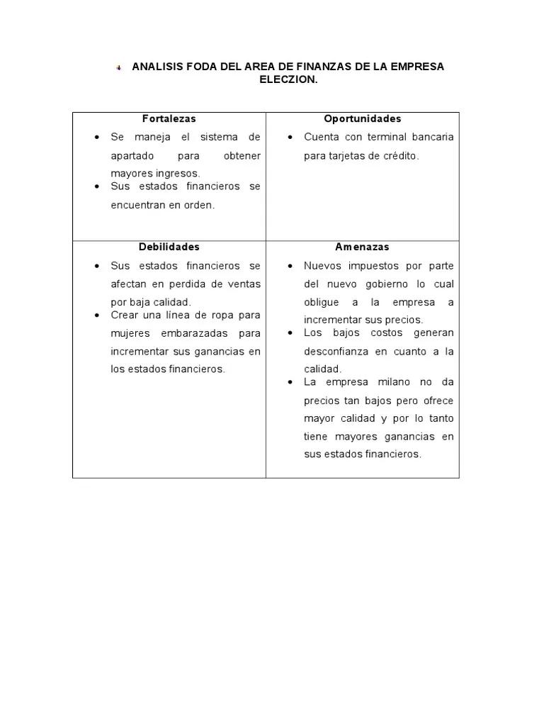 Análisis FODA financiero: guía para la toma de decisiones - Cómo hacer un foda financiero foda del area de contabilidad y finanzas - Cómo hacer un foda financiero