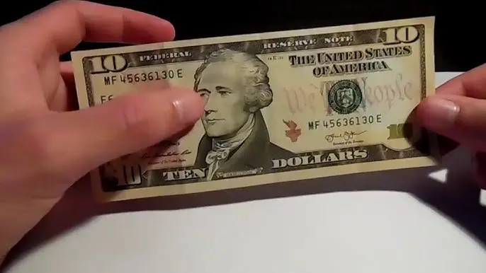 como saber si un dolar de 10 es falso - Cómo identificar billetes falsos de 10
