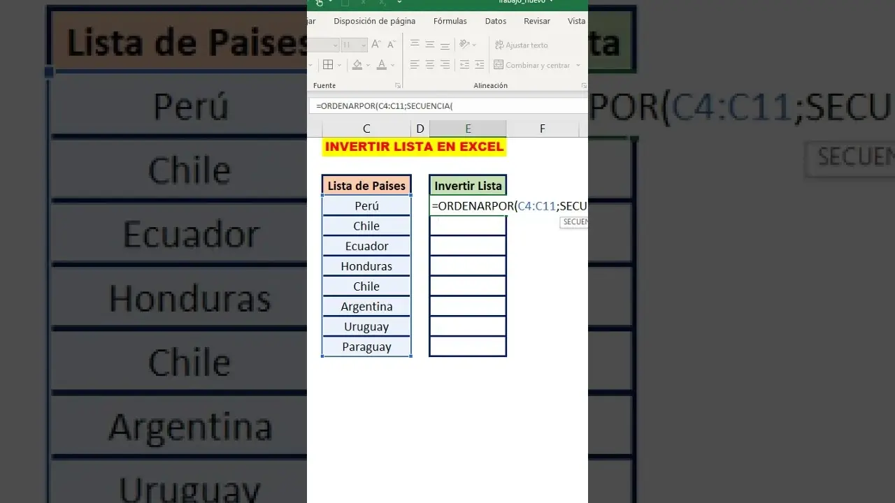 Cómo invertir las filas en Excel: Guía completa - Cómo invertir las filas en Excel invertir lista excel - Cómo invertir las filas en Excel