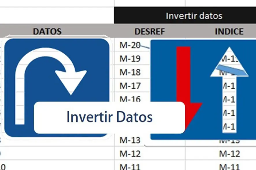 invertir numeros en excel - Cómo invertir números en una columna en Excel
