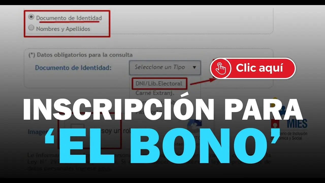 como inscribirse para el bono - Cómo puedo registrarme en bono