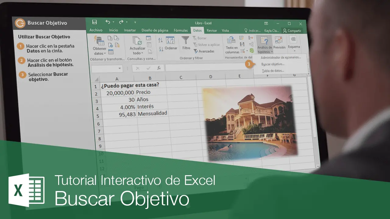 buscar objetivo excel finanzas - Cómo sacar el target en Excel