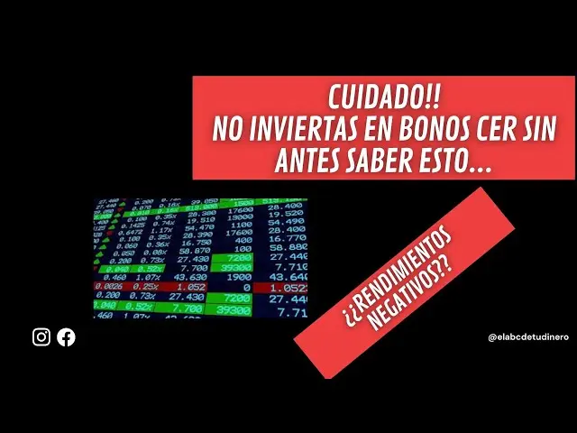 bonos que ajustan por cer - Cómo se ajustan por CER