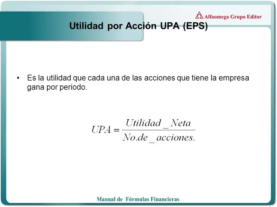 que es el upa en finanzas - Cómo se interpreta UPA