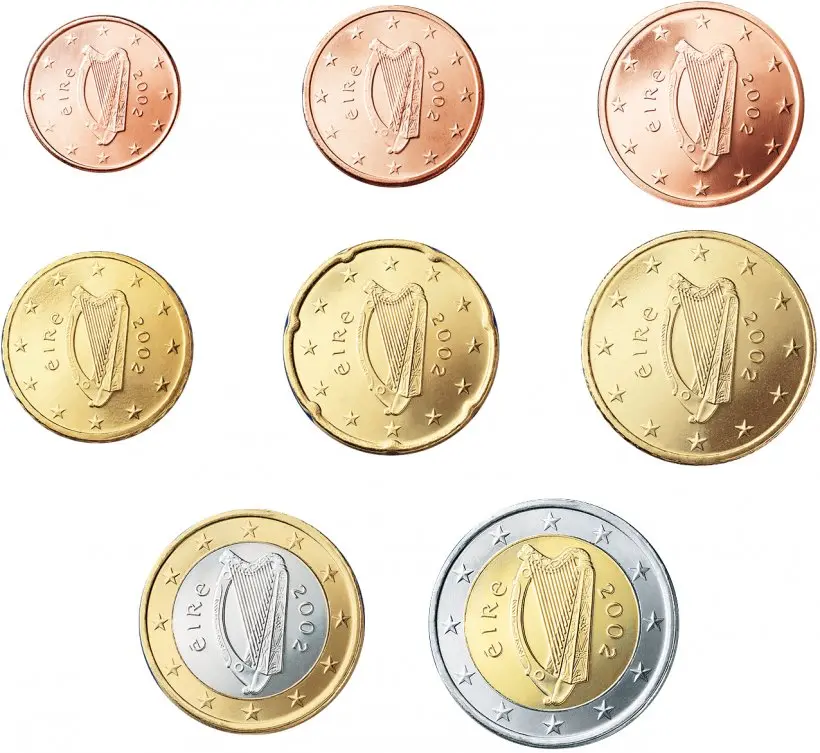 euro irlanda valor - Cómo se llama el peso irlandés