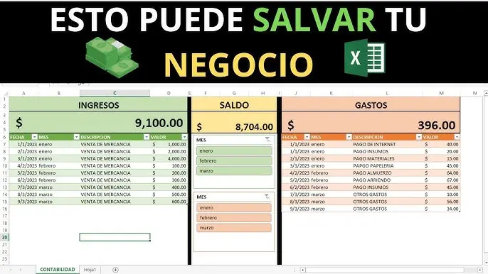 finanzas excel comercio - Cómo se lleva la contabilidad de un negocio en Excel