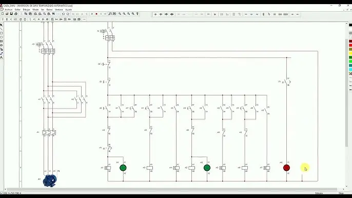 Arranque de Motores Trifásicos: Técnicas, Protección y Control - Cómo se realiza el arranque de un motor trifásico cade simu motor trifasico inversion arranque - Cómo se realiza el arranque de un motor trifásico