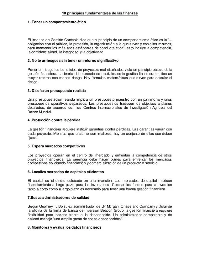 Principios básicos de las finanzas: la guía definitiva para una buena salud financiera - Cuál es el principio básico de las finanzas principios de las finanzas - Cuál es el principio básico de las finanzas