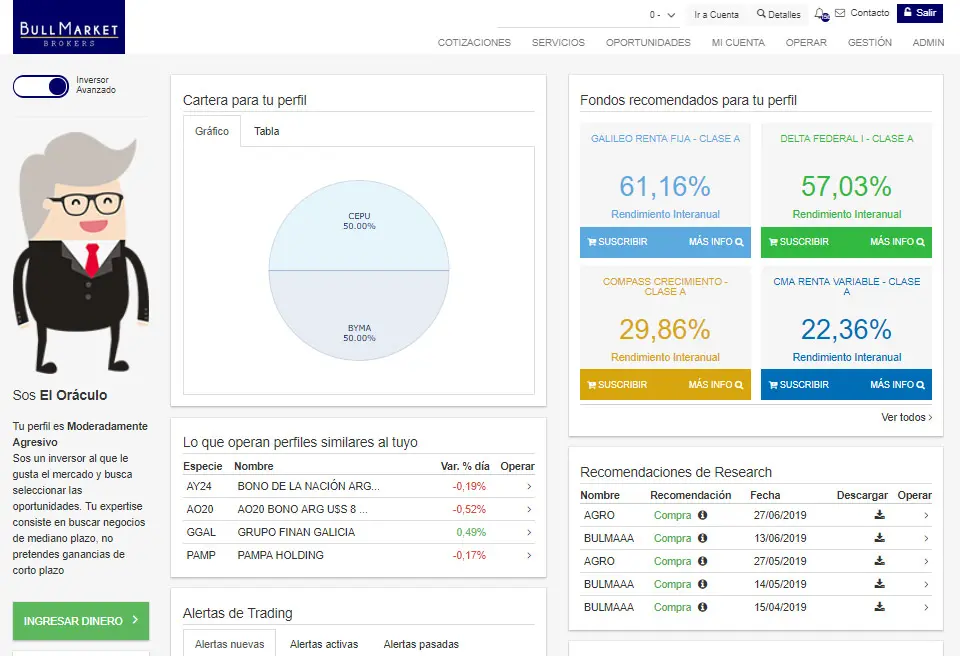 costos bullmarket fondo comun de inversion - Cuáles son las comisiones de los brokers en Argentina
