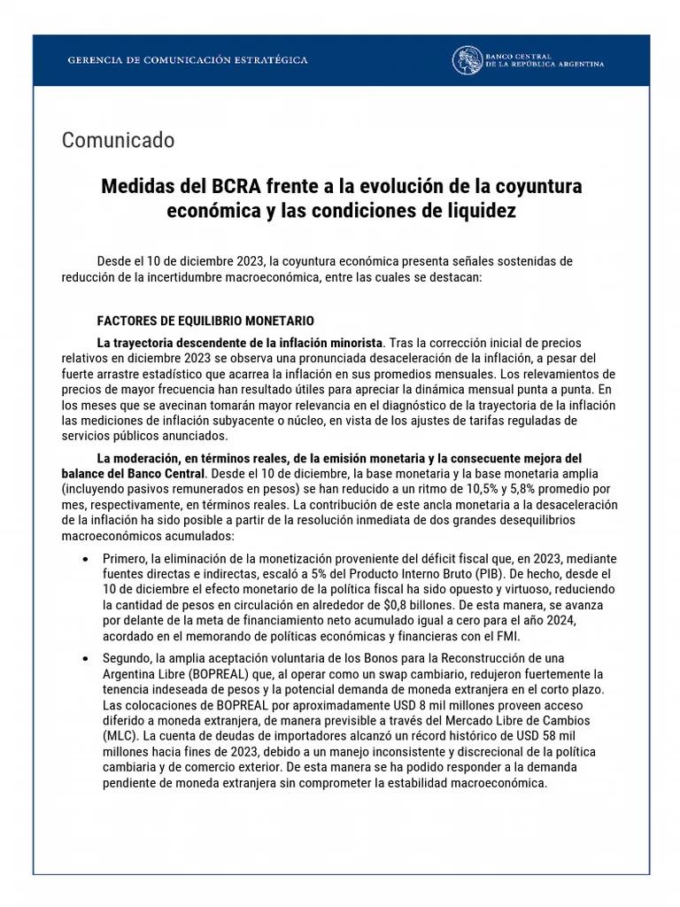 Comunicado del BCRA sobre Fondos de Inversión: Todo lo que necesitas saber - Cuándo se actualiza la información del BCRA comunicado del bcra sobre fondos de inversion - Cuándo se actualiza la información del BCRA