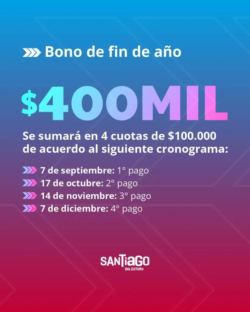 Bono para la Administración Pública de Santiago del Estero: Fechas de Pago y Requisitos - Cuándo se paga el bono de la administración pública bono administracion publica santiago del estero - Cuándo se paga el bono de la administración pública