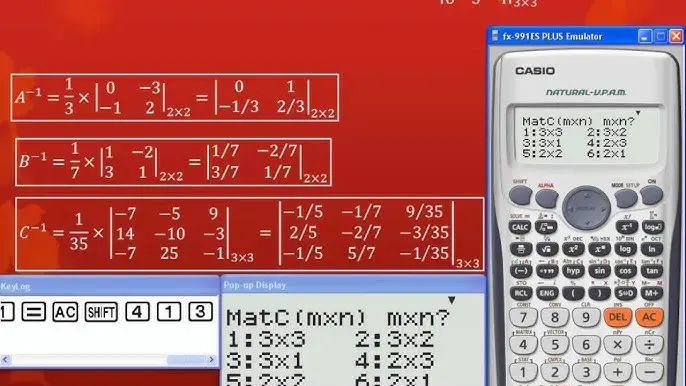 casio 570 inversa de matriz - Cuántas funciones tiene la Casio 570
