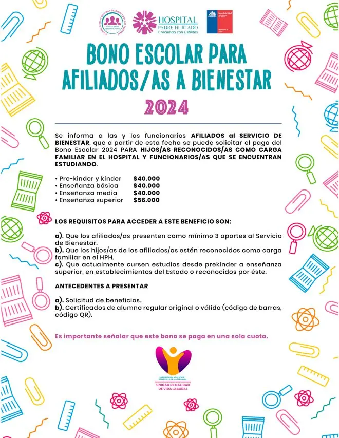 bono por hijo estudiando - Cuánto es el Bono escolar 2024