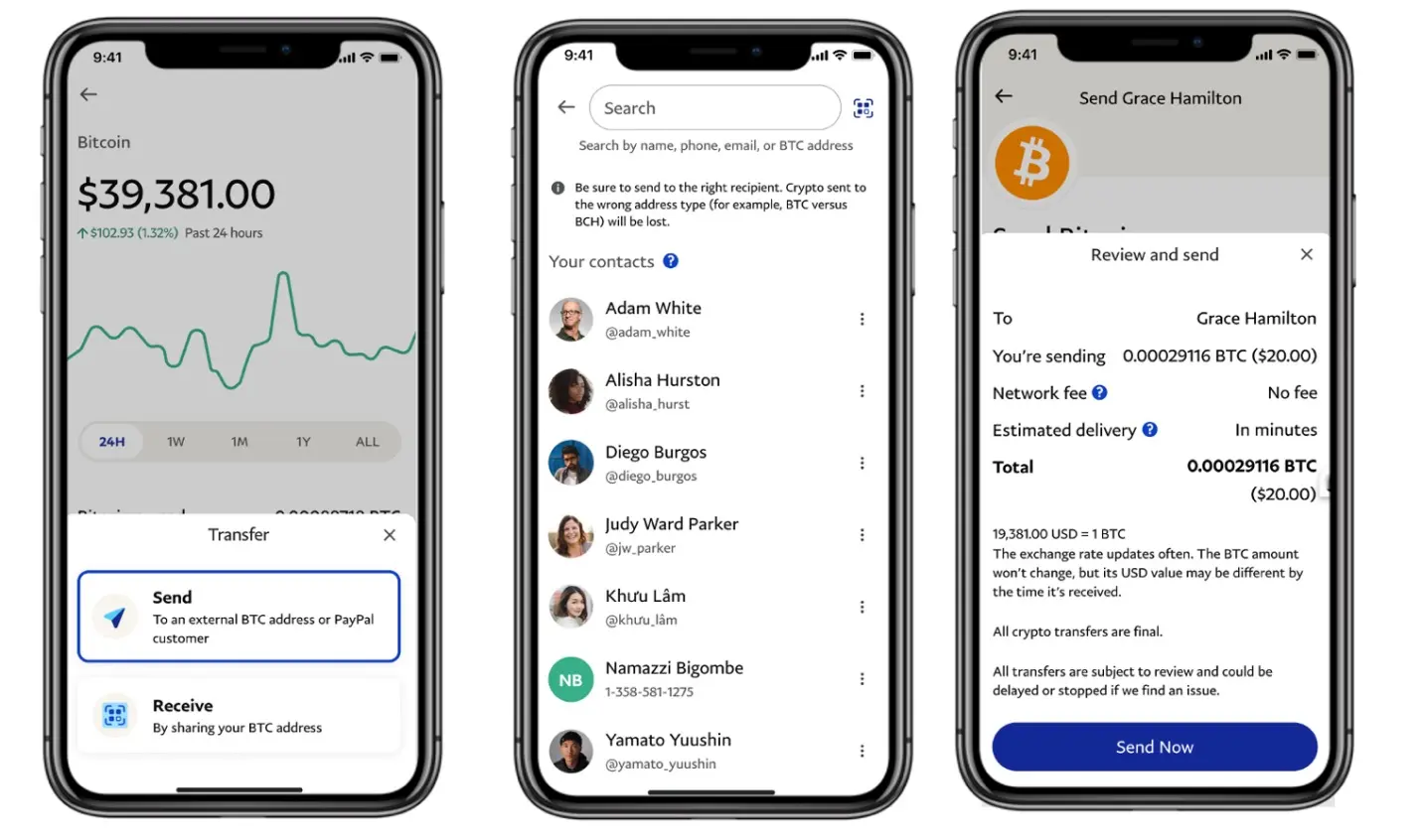 transferir criptomonedas a paypal - Puedes enviar criptomonedas a PayPal