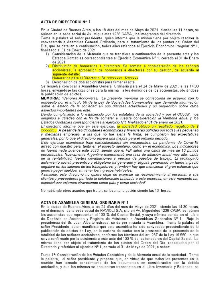 Acta de Directorio de Inversión: Guía Completa para su Redacción - Qué actas debe hacer una SRL acta de directorio inversion - Qué actas debe hacer una SRL