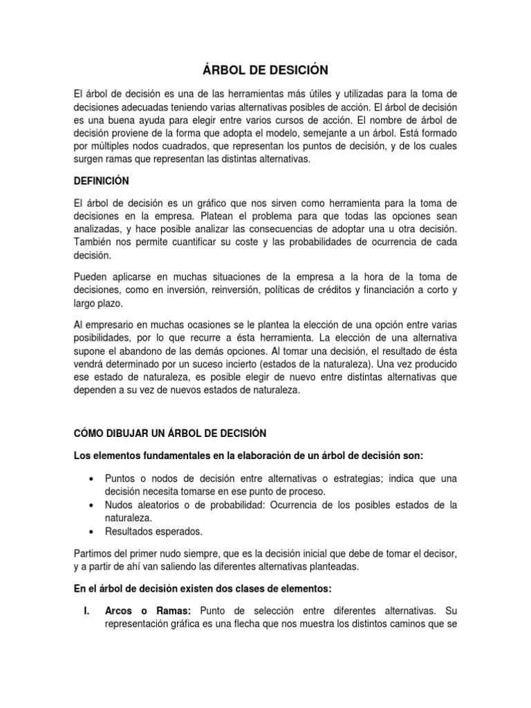 Árboles de decisión en finanzas: una guía completa para la toma de decisiones - Qué es el árbol de decisión PDF arboles de decision finanzas pdf - Qué es el árbol de decisión PDF