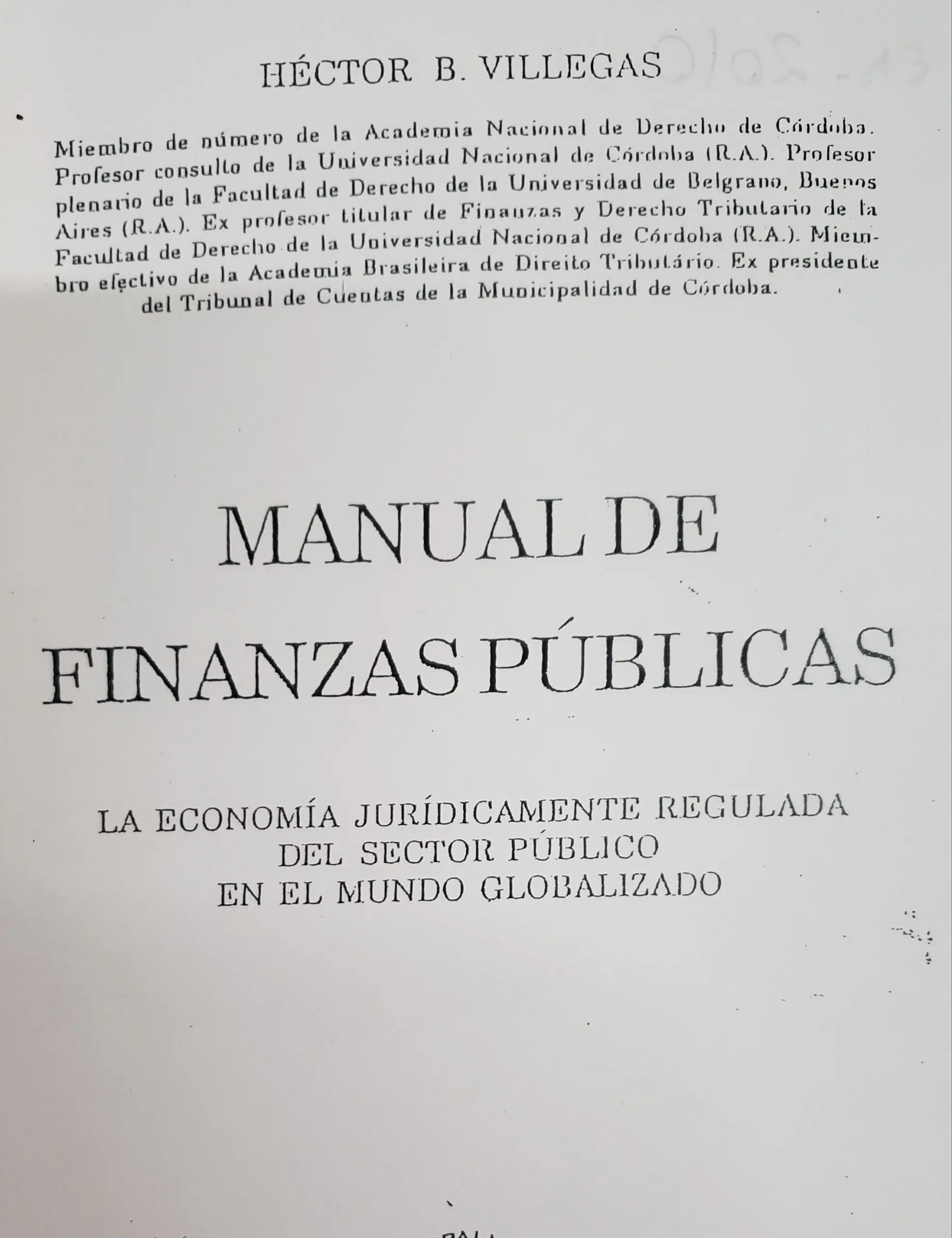 manual de finanzas publicas villegas pdf - Qué es el balance de finanzas públicas