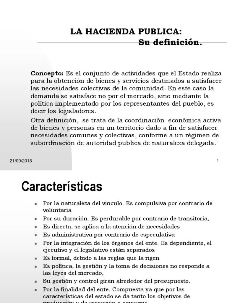 concepto de hacienda publica finanzas publicas - Qué es el concepto de hacienda pública