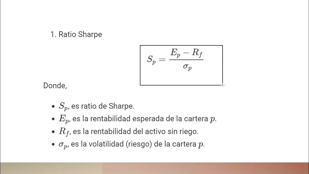 modelo sharpe finanzas - Qué es el modelo de Sharpe