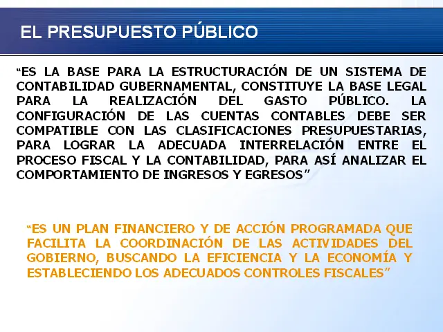 finanzas y presupuesto publico - Qué es el presupuesto y las finanzas