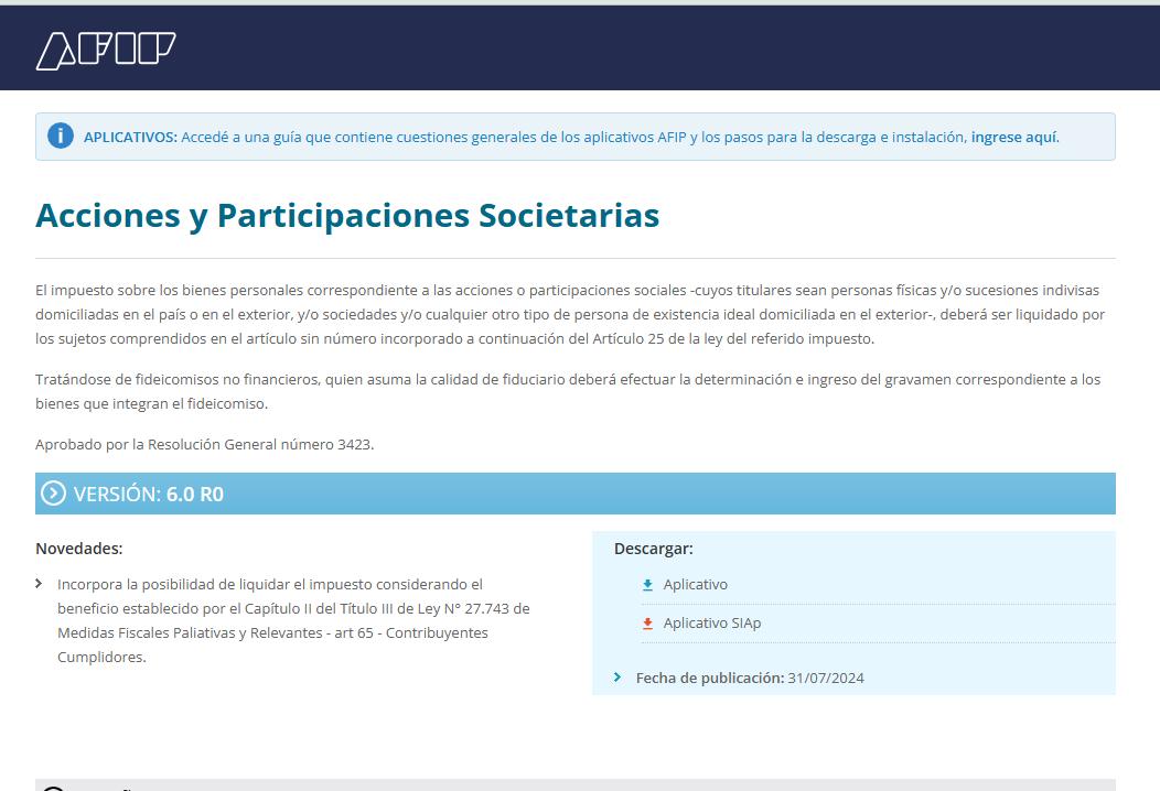 SIAp AFIP: Guía Completa para la Gestión de Participaciones Societarias y Fondos Comunes de Inversión - Qué es el SIAp AFIP afip aplicativos siap participaciones societarias fondos comunes de inversion - Qué es el SIAp AFIP