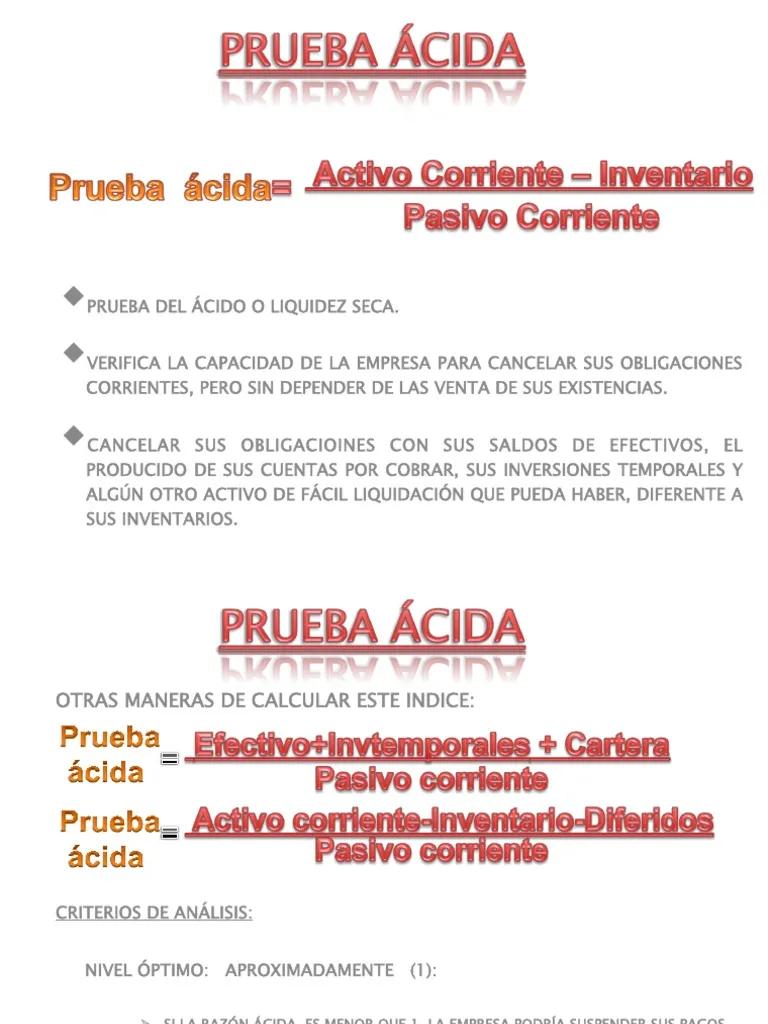 Prueba de ácido en finanzas: qué es y cómo se aplica - Qué es el test de acidez que significa la prueba acida en finanzas - Qué es el test de acidez