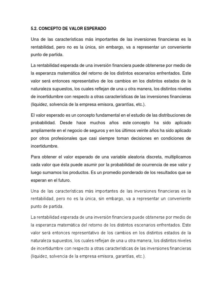 Valor Esperado en Finanzas: Una Guía Completa - Qué es el valor esperado en planeación financiera valor esperado finanzas - Qué es el valor esperado en planeación financiera