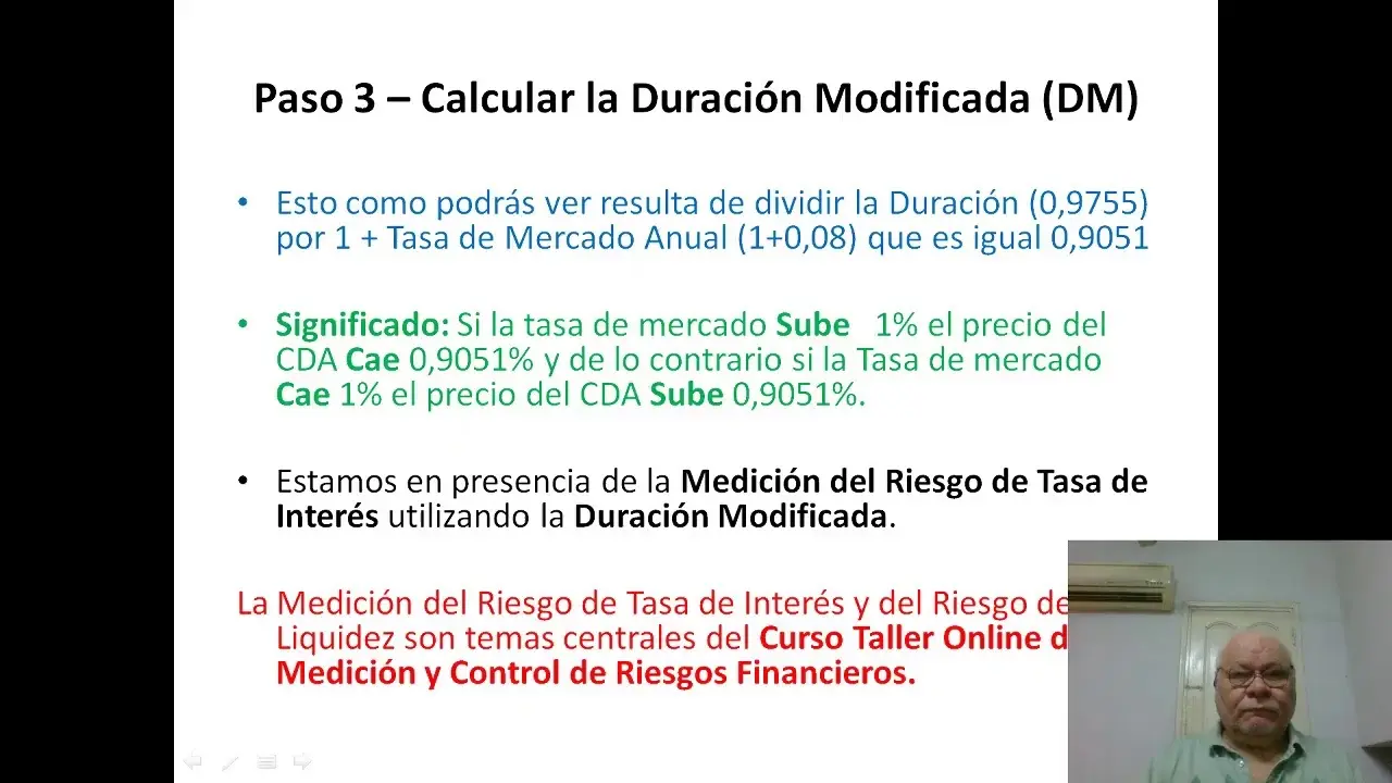 duracion modificada finanzas - Qué es la duración financiera