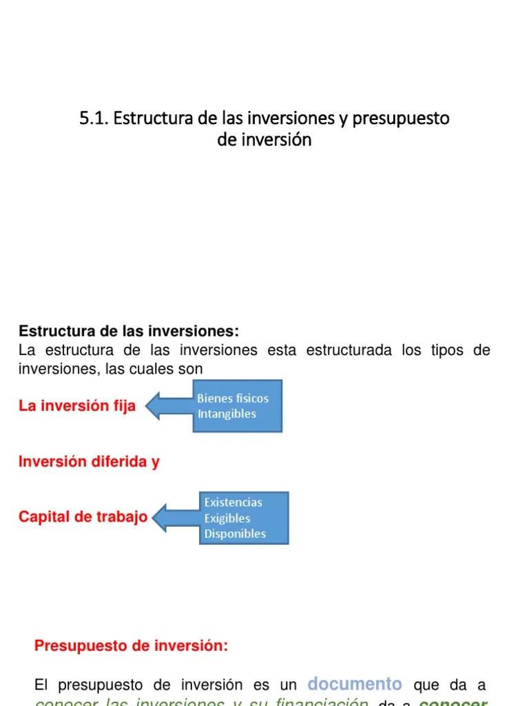 estructura de la inversion - Qué es la estructura de inversión total
