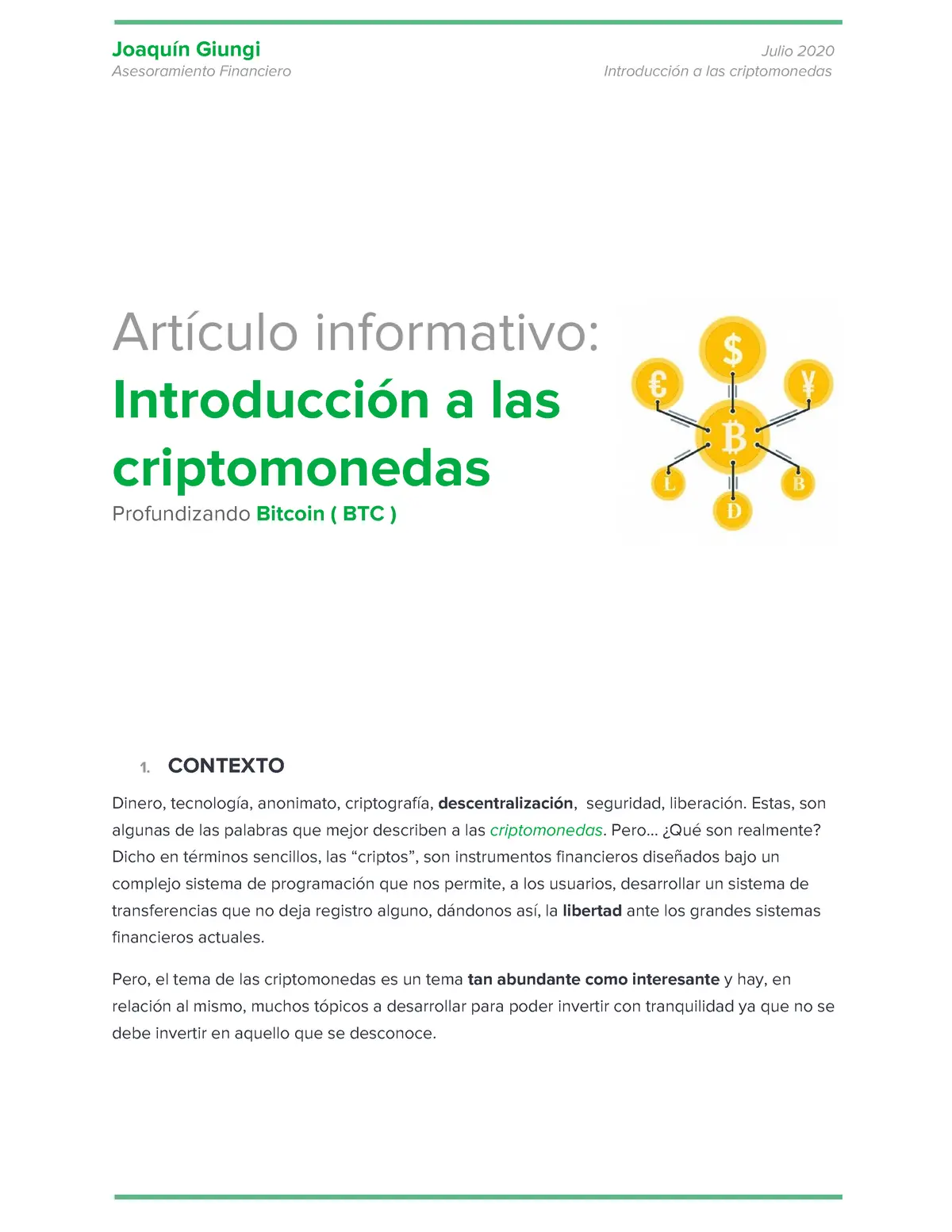 introduccion para un trabajo de criptomoneda - Qué es un trabajo en criptomonedas
