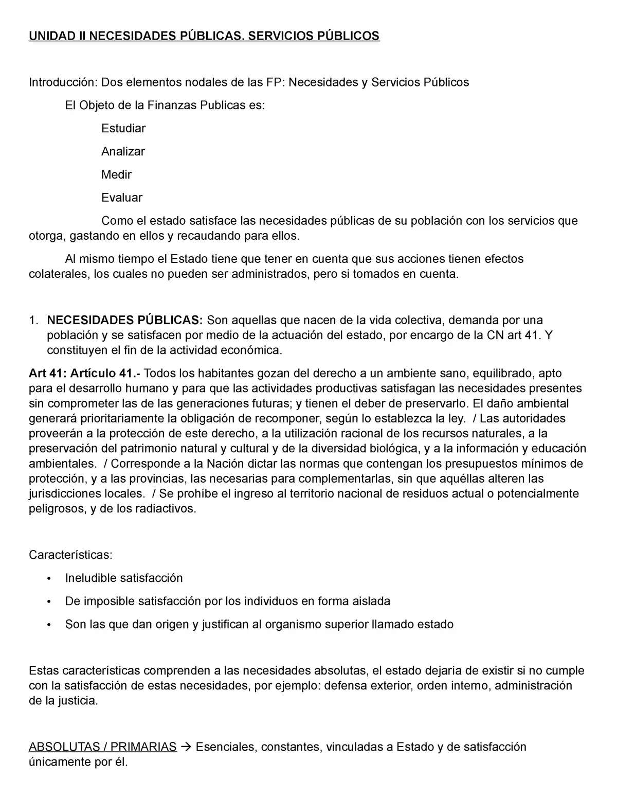 que es una necesidad publica finanzas - Qué es una necesidad en finanzas