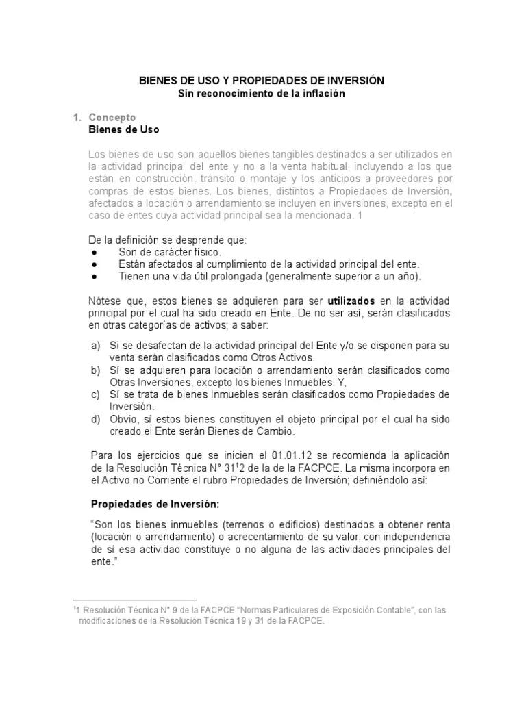 rubro propiedades de inversion - Qué se considera propiedad de inversión