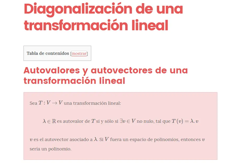 autovalor de una matriz inversa es no nulo - Qué significa autovalor