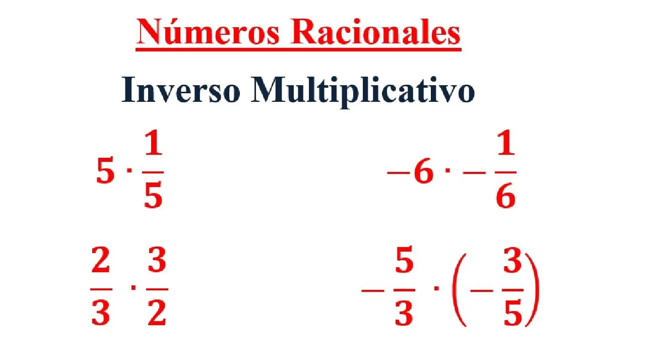 todos los numeros racionales tienen inverso multiplicativo - Todo número racional tiene un inverso multiplicativo